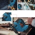Sega Seghetto alternativo 800W doppia batteria 4.0A valigetta taglio legno ferro - immagine 5