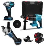Kit 3 in 1 Trapano Tassellatore Smerigliatrice