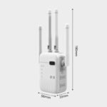 Ripetitore Amplificatore Wifi AC 1200Mbps  dual band 2.4G/5G 2 Ethernet 100/1000 - immagine 4