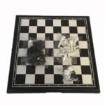 Gioco Set Scacchi e Dama 2 in 1 da Tavolo Viaggio Portatile Pieghevole medio 33 - immagine 2