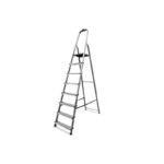 Scala in Alluminio 3 4 5 6 7 8 Gradini Super Leggera Salvaspazio Domestica e Lavoro - immagine 10