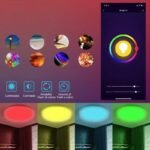 Lampada plafoniera soffitto led RGB smart wifi 12W 18W 24W vocale Google Alexa - immagine 2