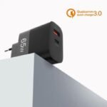 Caricabatterie Rapido 65W USB+Type C Caricatore muro Alimentatore Veloce 2 porte - immagine 3