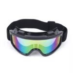 Occhiali panoramici moto neve sci vento vintage cross snowboard protezione UV400 - immagine 2