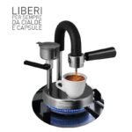 Kamira con 2 braccetti singolo e doppio Macchina caffè Espresso Moka cremoso - immagine 4
