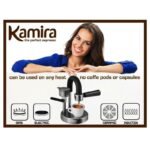 Kamira con 2 braccetti singolo e doppio Macchina caffè Espresso Moka cremoso - immagine 8