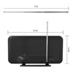 Antenna Digitale Terreste Tv Interna Amplificata FM VHF UHF Amplificatore HDTV - immagine 2