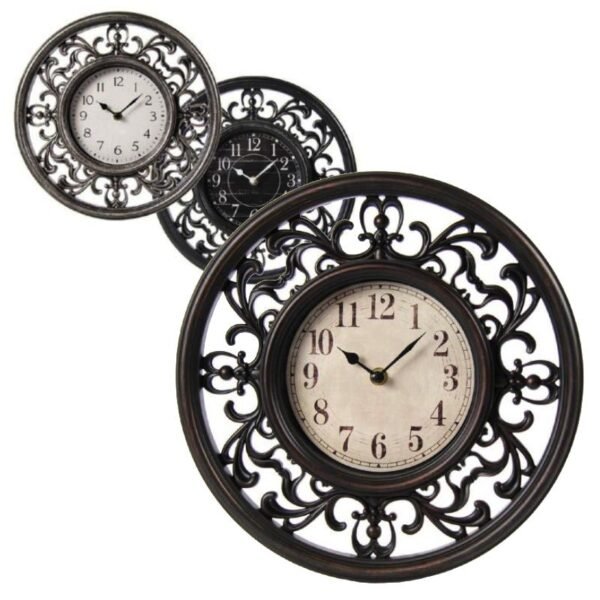 orologio da parete nero retrò