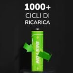 4 Pile Batterie Stilo AA BESTON Litio Ricaricabile USB Migliore Durata 3000mWh - immagine 6