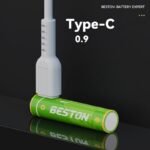 4 Pile Batterie Mini Stilo AAA BESTON Litio Ricaricabile USB Max Durata 666mWh - immagine 2
