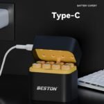 Caricabatterie per batterie al litio ricaricabili AA da 1,5V 8 slot BESTON USB - immagine 2