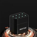 Caricabatterie per batterie al litio ricaricabili AA da 1,5V 8 slot BESTON USB - immagine 4