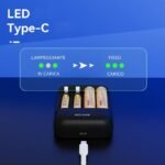 Caricabatterie batterie a Litio Li-ion ricaricabili AA AAA 1,5V DC5V/2A BESTON - immagine 5