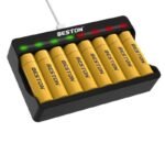 Caricabatterie batterie Litio Li-ion ricaricabili 8 posti AA AAA DC5V/2A BESTON - immagine 2