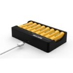 Caricabatterie batterie Litio Li-ion ricaricabili 8 posti AA AAA DC5V/2A BESTON - immagine 3