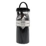 Set posate da tavola 24 pezzi in acciaio inox per 6 persone nero bianco grigio - immagine 3