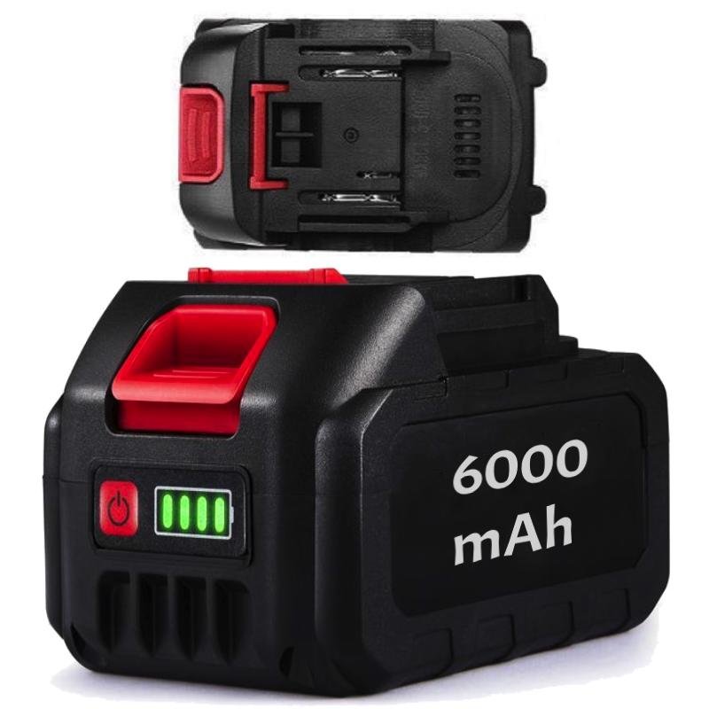 Batteria ricambio scorta 6000 mAh indicatore led compatibile makita