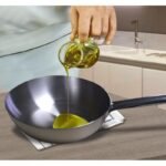 Padella saltapasta professionale in alluminio puro 32 cm 100% Made in Italy - immagine 4