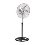 Ventilatore acciaio 3 in 1 piantana base terra tavolo muro parete 5 pale 60W - immagine 7