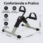 Cyclette gambe braccia mani piedi allenamento o riabilitazione con info display - immagine 2