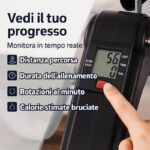 Cyclette gambe braccia mani piedi allenamento o riabilitazione con info display - immagine 4