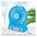 3 Pezzi Mini VENTILATORE Portatile USB Ricaricabile Viaggio Ufficio Auto Casa - immagine 2