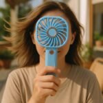 Mini Ventilatore Colori pastello Portatile USB Ricaricabile Da Viaggio Auto Casa - immagine 4