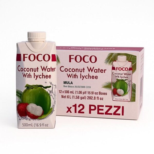 12 Pezzi Bevanda Acqua di Cocco & Lici