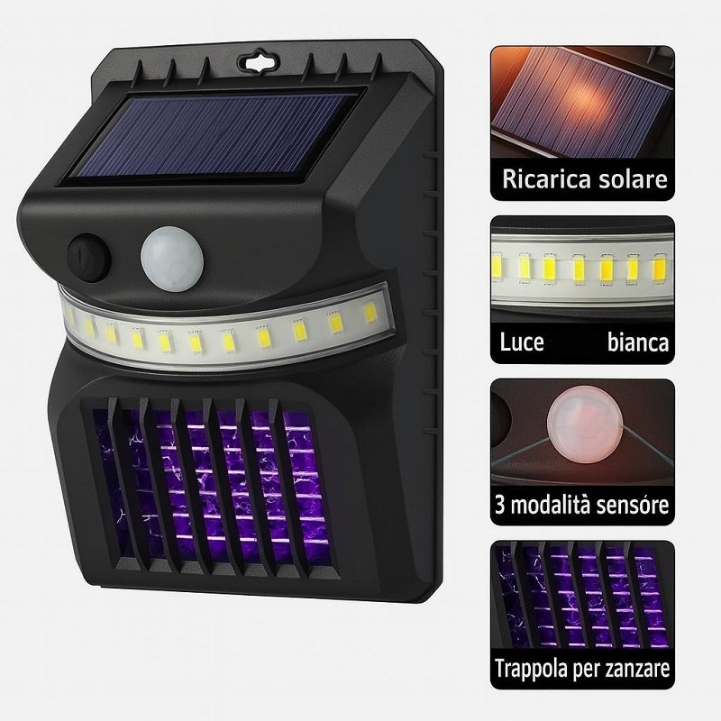 Lampada Solare Antizanzare