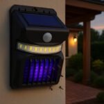 4 Pezzi Lampada Solare Anti zanzare insetti sensore movimento esterno interno - immagine 2