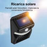 4 Pezzi Lampada Solare Anti zanzare insetti sensore movimento esterno interno - immagine 3