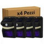 4 Pezzi Lampada Solare Antizanzare