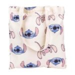 Borsa Disney Stitch Angel tote bag cotone shopping bag shopper in tessuto - immagine 2