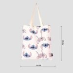 Borsa Disney Stitch Angel tote bag cotone shopping bag shopper in tessuto - immagine 4