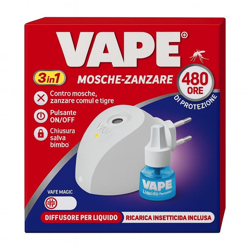 Vape Repellente Zanzare e Mosche Diffusore Elettrico