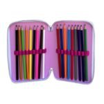 Astuccio Disney Principesse completo 3 zip scuola elementare pennarelli Giotto - immagine 3