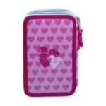Astuccio Disney Paperina completo 3 zip scuola elementare pennarelli Giotto - immagine 6