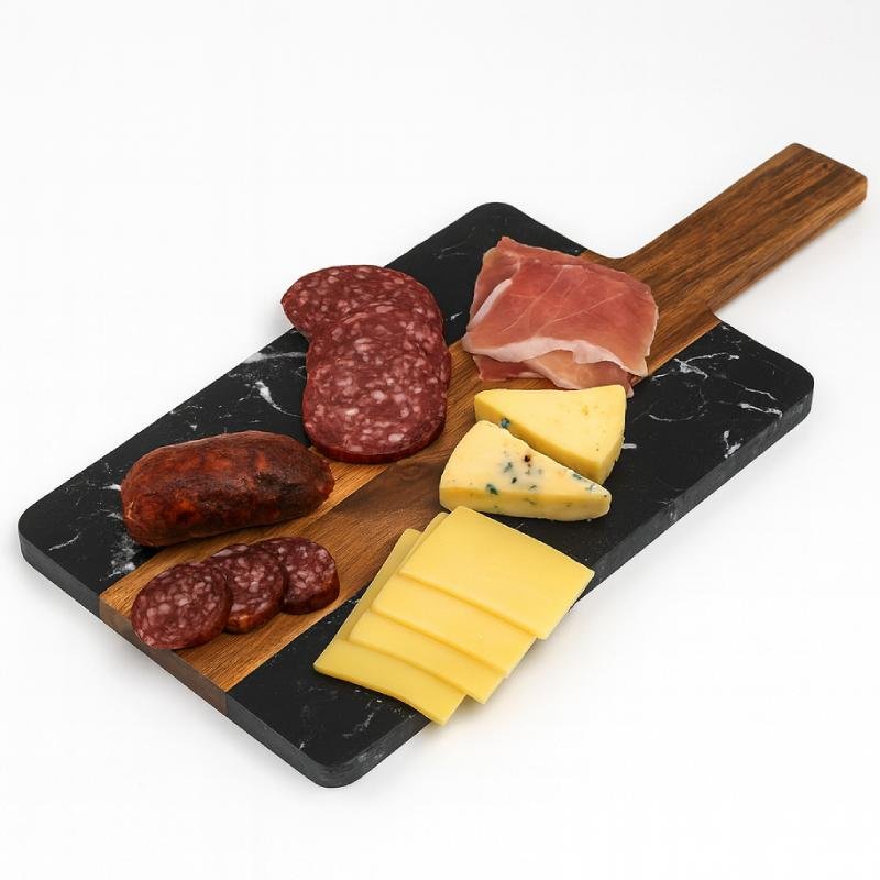 tagliere marmo legno 38x18 cm