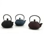 Teiera in ghisa stile giapponese filtro tisaniera infusore te tisana the 800 ml - immagine 2