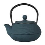 Teiera in ghisa stile giapponese filtro tisaniera infusore te tisana the 800 ml - immagine 5