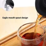 Teiera Vetro Con Filtro Acciaio Inox Tisaniera Infusore Caraffa tisana 1 lt - immagine 4