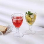 Set 6 calici bicchieri vetro boho vintage barocco vino ristorante hotel 32 cl - immagine 4