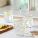 Set 6 bicchieri vetro barocco boho vintage acqua vino casa pub ristorante 30 cl - immagine 4