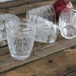 Set 6 bicchieri vetro barocco boho vintage acqua vino casa pub ristorante 30 cl - immagine 5