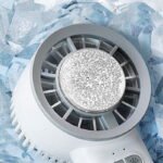 Mini Ventilatore potente ghiaccio refrigerante portatile 5 velocità ricaricabile - immagine 2