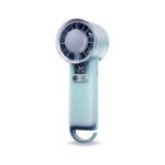 Mini Ventilatore potente ghiaccio refrigerante portatile 5 velocità ricaricabile - immagine 3