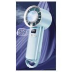 Mini Ventilatore potente ghiaccio refrigerante portatile 5 velocità ricaricabile - immagine 5