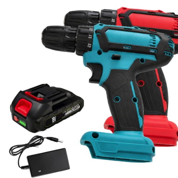 TRAPANO AVVITATORE CON BATTERIA LITIO 900W DrillCOLOR