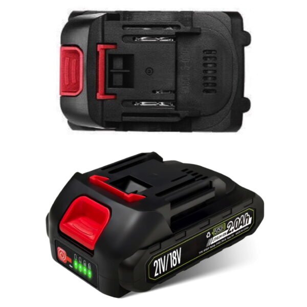 Batteria ricambio scorta 2000 mAh indicatore led trapano wylbi