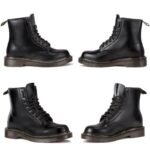 Stivali Donna Stivaletti Bassi Anfibi Stringati Lacci Scarponcini Biker EcoPelle - immagine 3